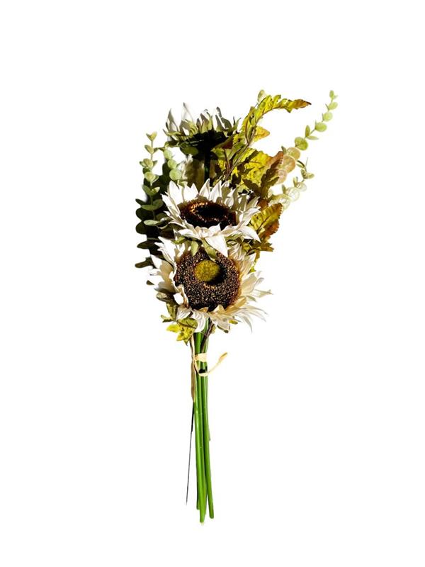 MAZZO GIRASOLI H. 35 CM CREAM