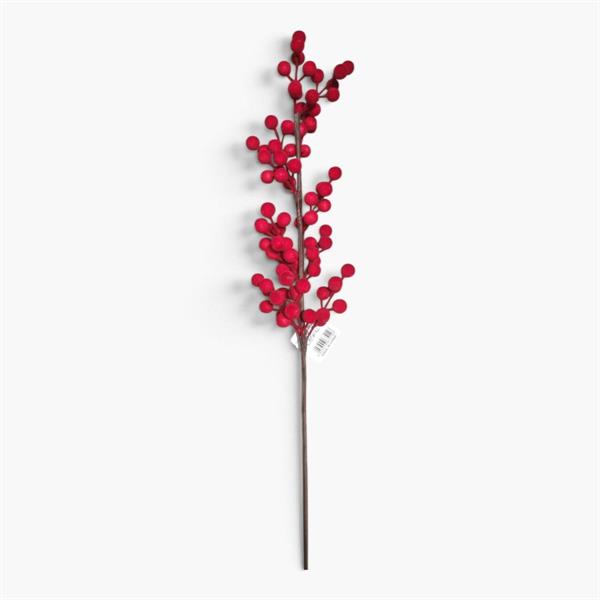 BACCHE FLOCK ROSSO 60CM *1/24/96* FR18/R