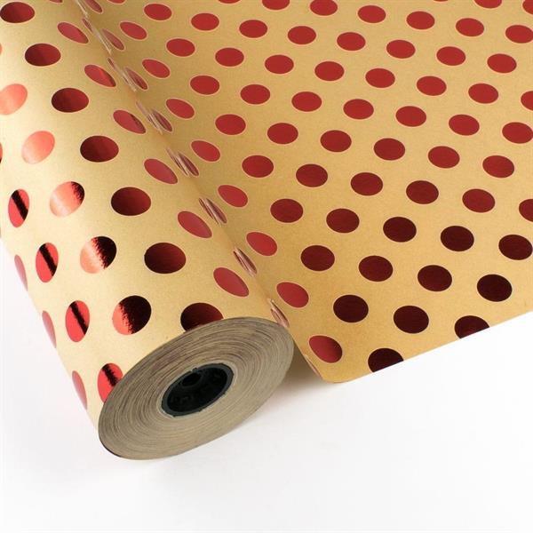 BOBINA CARTA 70 CM X 50 MT. - AVANA POIS ROSSO **1/5**