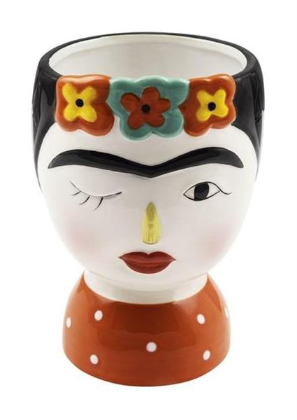 VISO DONNA CERAMICA H.18x12x12-D.INT 10 CM *1/4/16* (VDE-63)