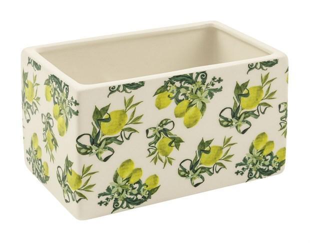 RETTANGOLO CERAMICA MAIOLICA H.9X9X14,5 CM *1/6/24* (ML-20)