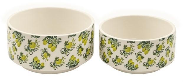 S/2 CIOT CER MAIOLICA H.8,5XD.16,3-H.9,6XD.18,5CM *1/8/16* ML-12