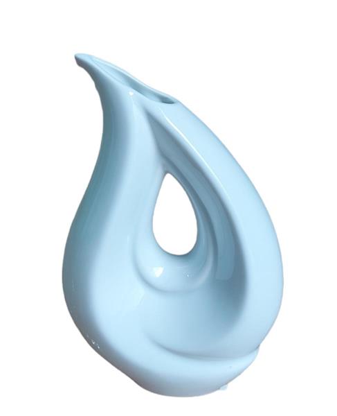 VASO MONOFIORE GOCCIA CERAMICA H 18 CM BIANCO *1/48/768*