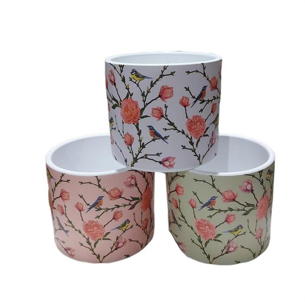 CASPO' FIORI PRIMAVERA 12XH10.5 CM ROSA/BCO/VERDE (52032S)