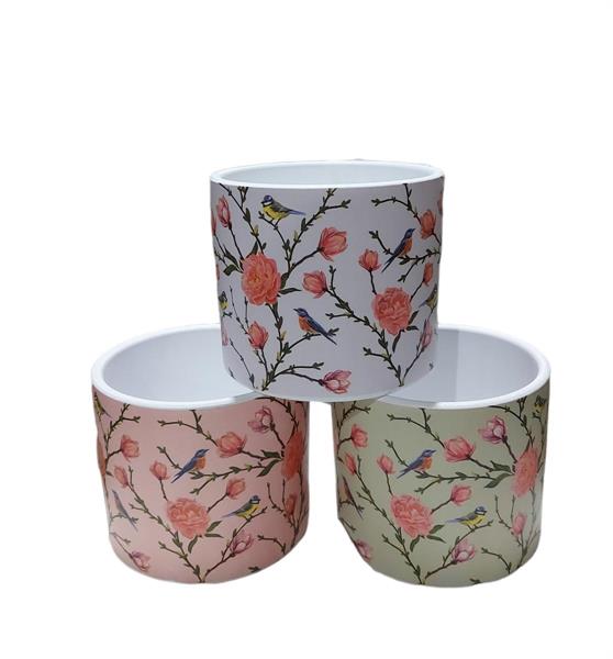 CASPO' FIORI PRIMAVERA 12XH10.5 CM ROSA/BCO/VERDE (52032M)