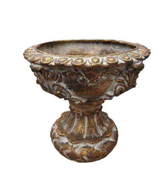 COPPA ROMANA D.36.5 X H 31.5 CM ORO/NERO (84211BG)