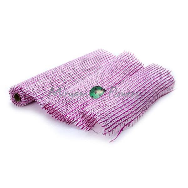 PAPER STRING CLOTH  53 CM X 4 YDS  PZ.1 FUXIA/WHITE