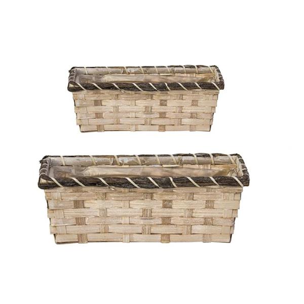 CESTO RETTANGOLARE RATTAN