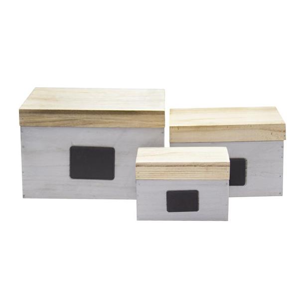 CASSETTA LEGNO S/3 25X20XH16-20X15XH13-15X10XH10CM *1/12*