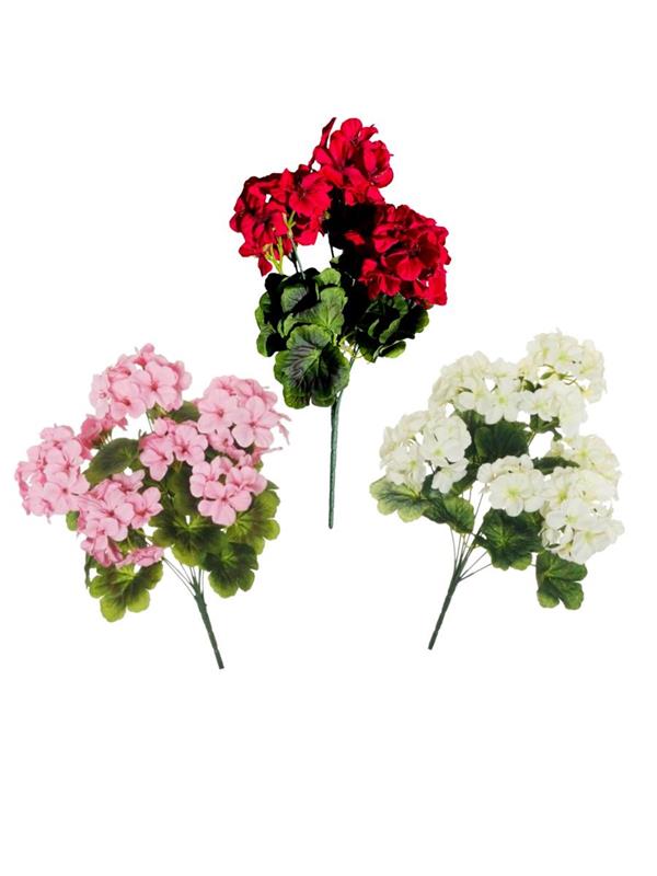 M.P. GERANIUM BUSH X9, 47,5 CM. **BOX 12**