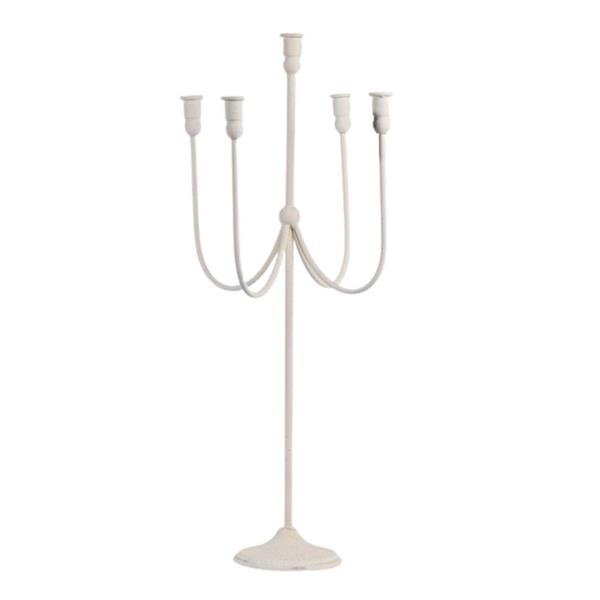 CANDELIERE STIL.MET.BIANCO H.90 X D.27 CM (AR0527.21W)