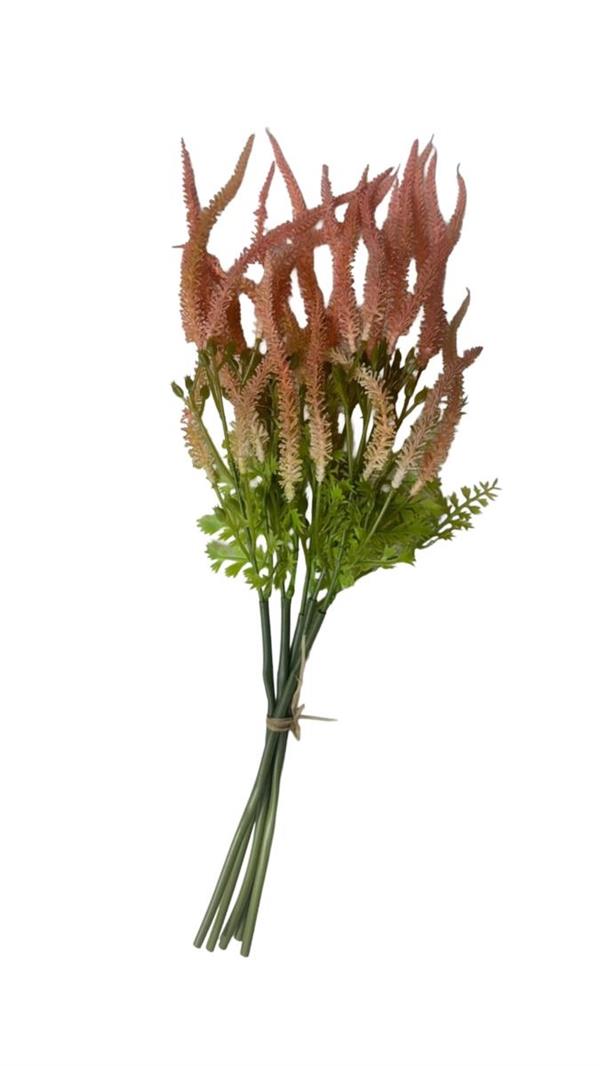 46CM AMARANTHUS W/LV BQT X5 PINK GREEN (01938) *1/48*