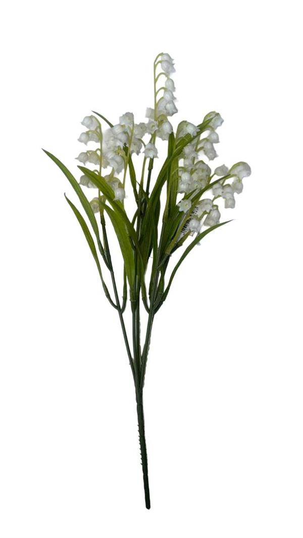 LILY OF THE VALLEY X5 38CM NATURAL WHITE *1/24*