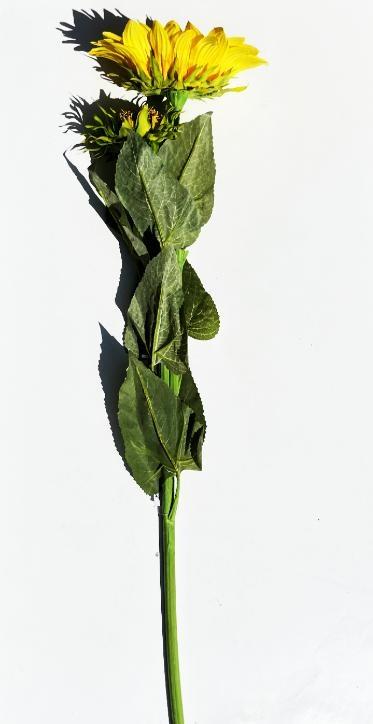 SUNFLOWER SPRAY X3 110CM *1/12/48* YELLOW