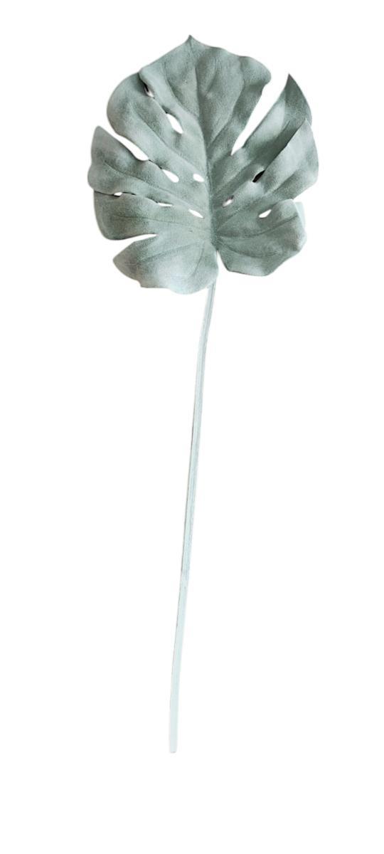 FLOCKED MONSTERA LEAF 60CM FLOCKED *1/24*