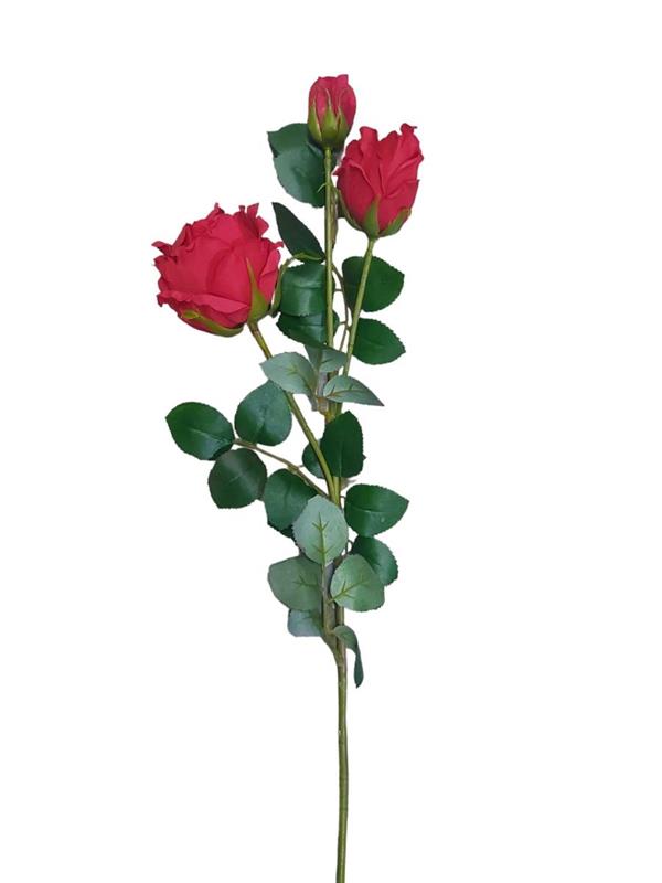 GARDEN ROSE SPRAY X3 *1/12* RED