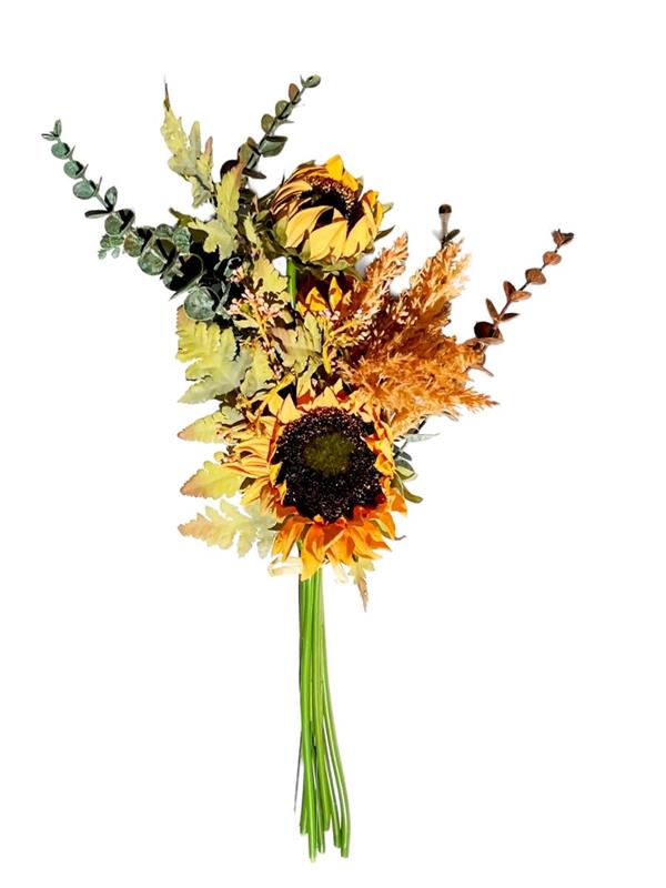 MAZZO GIRASOLI 3 TESTE H.55 CM ORANGE *1/12/96*