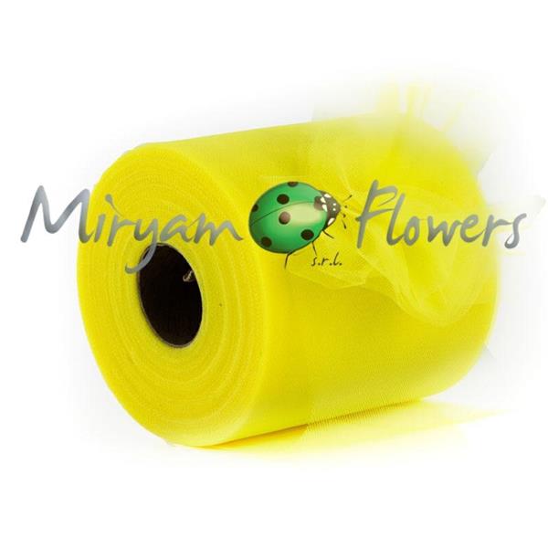 TULLE H.12,5CM X 100MT GIALLO *1/32/672*