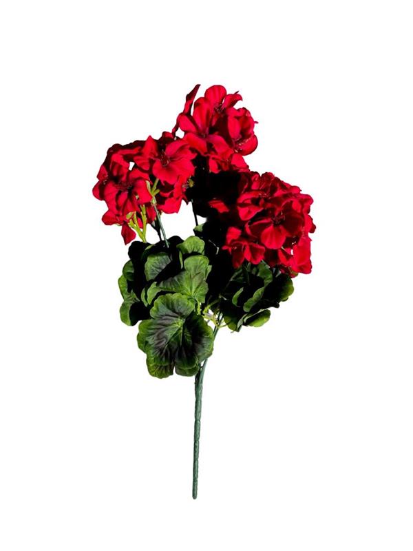 M.P. GERANIUM BUSH X9, 47,5 CM. **BOX 12** RED (80-344601_RD)