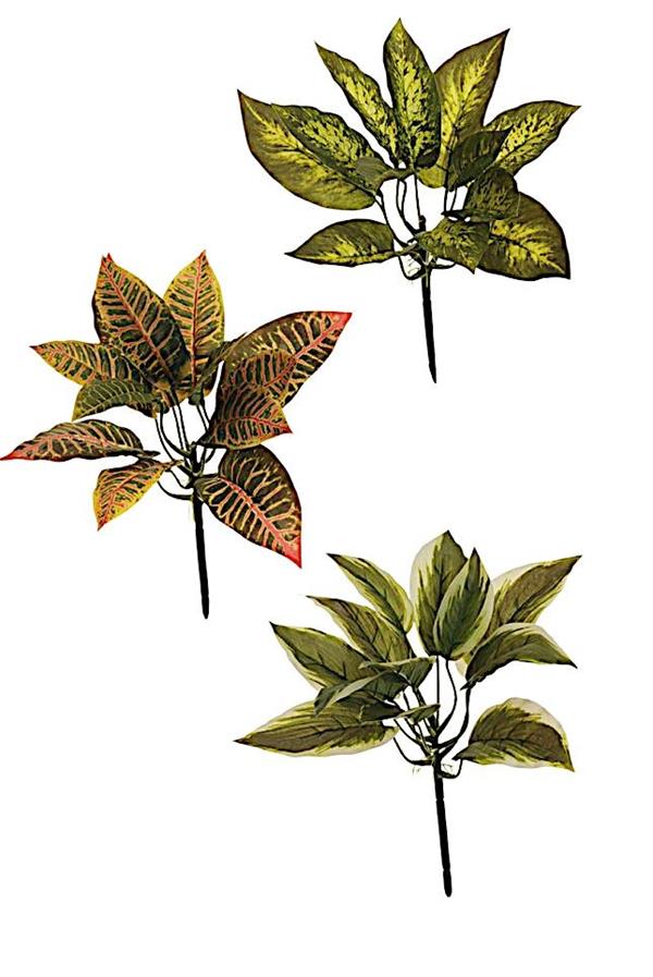 3D PRINT REAL TOUCH CROTON,HOSTA & DIEF.NAT W/12 40CM *1/24*