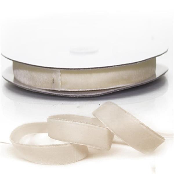 RASO VELLUTO 25MM X 20MT PZ1 CREMA CHIARO