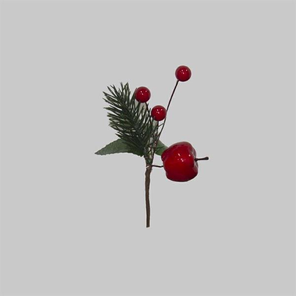 RAMETTO ROSSO C/MELE L.60CM=12/144PZ EM13/R