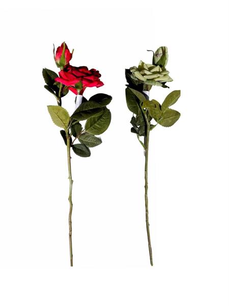 48CM ROSE SPRAY X2