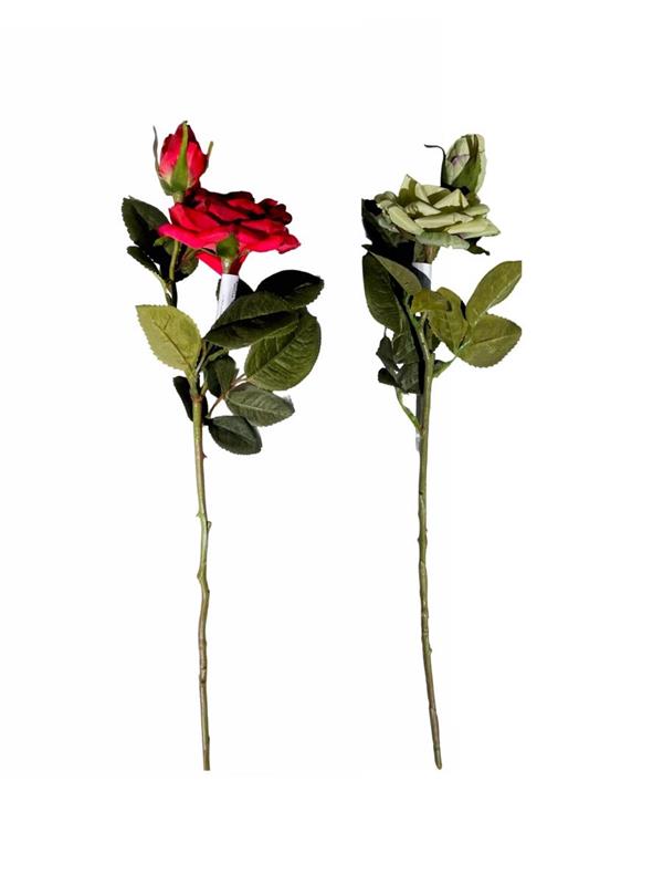 48CM ROSE SPRAY X2