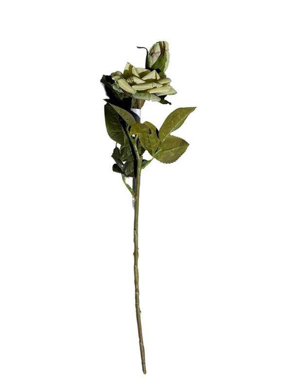 48CM ROSE SPRAY X2 GREEN (83274)