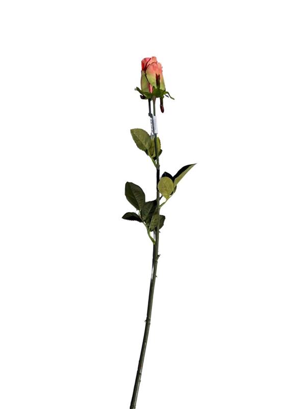75CM SINGLE ROSE ORANGE (83300)