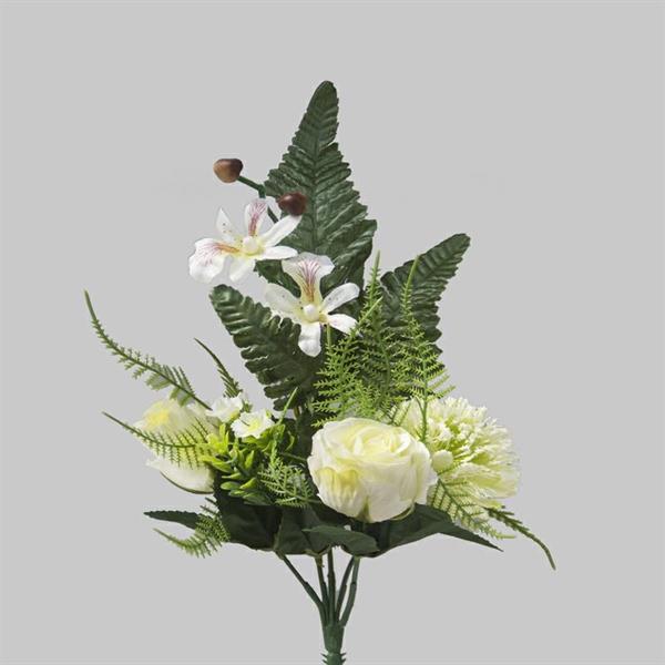 MINI FRONTALE ORCHID/ALLIUM **24/288** WHITE/PINK (04287-56)