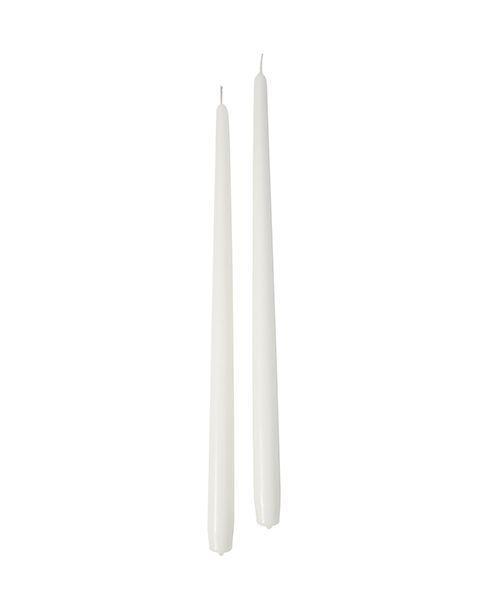 CANDELA CONICA D.2,2 X H.40CM +/-14H. CONF.6PZ (BIANCO.01)*1/24*