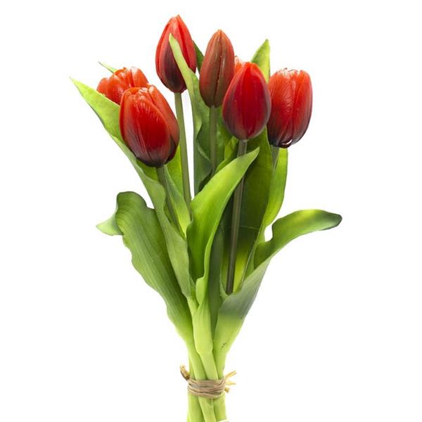 BUNCH X 7 TULIPANO H.29 CM **1/12/72** ROSSO EM64/R